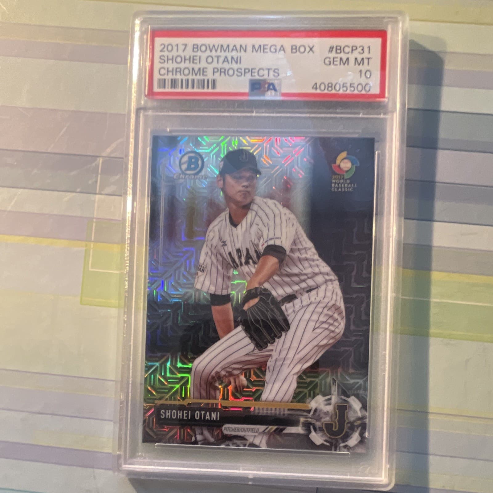 2017 Bowman Mega Box Chrome Prospects Shohei Ohtani #BCP31 PSA 10