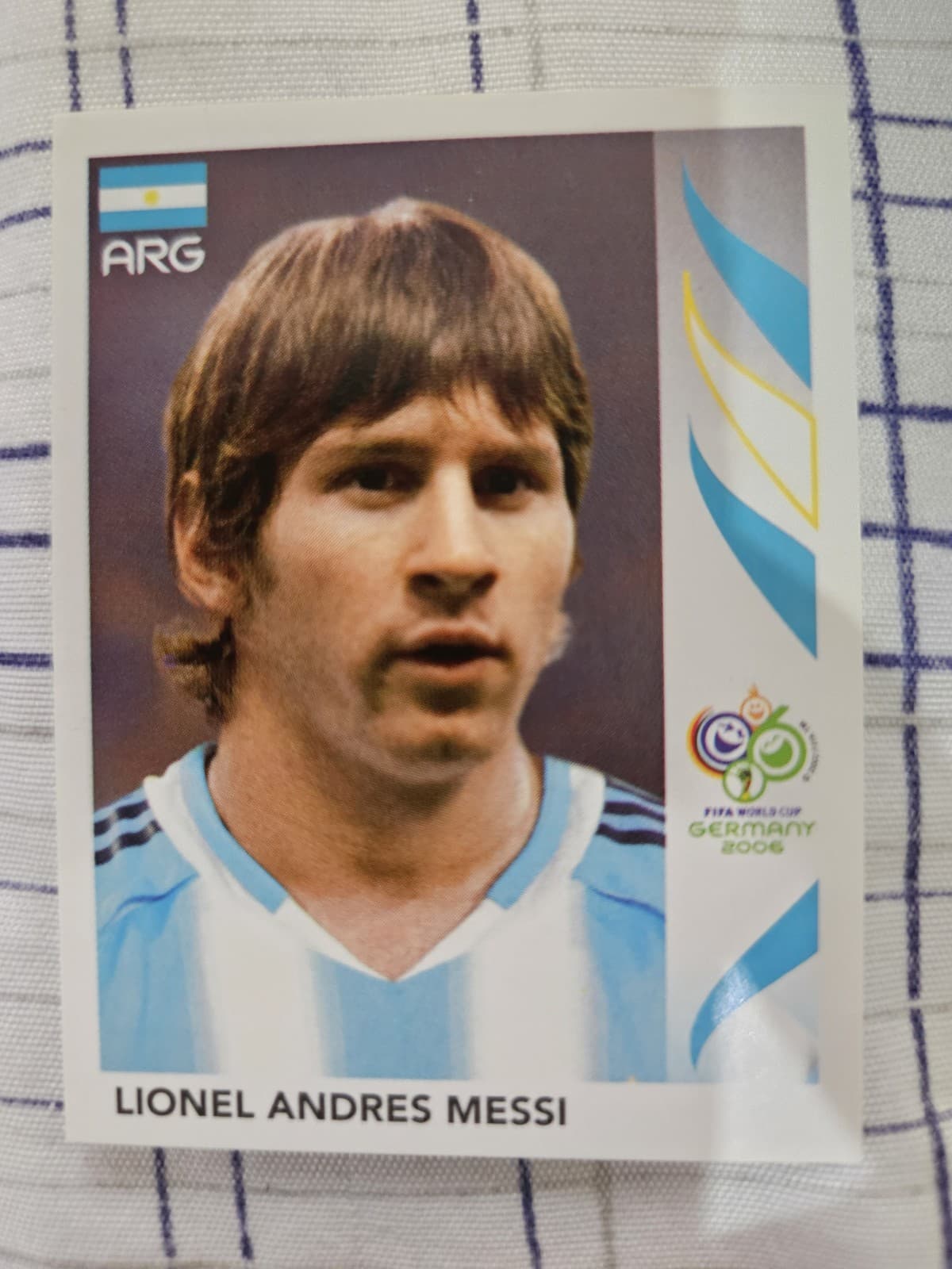 2006 Panini FIFA World Cup Germany #185 Lionel Messi rookie sticker