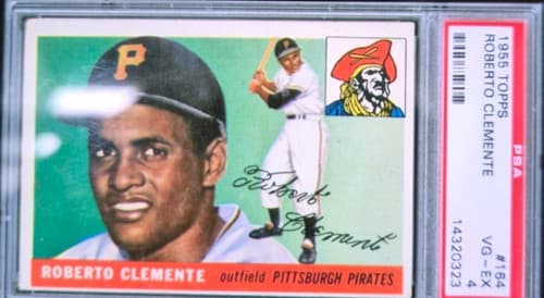 1955 Topps ROBERTO CLEMENTE RC Baseball Card #164 PSA 4 Rookie