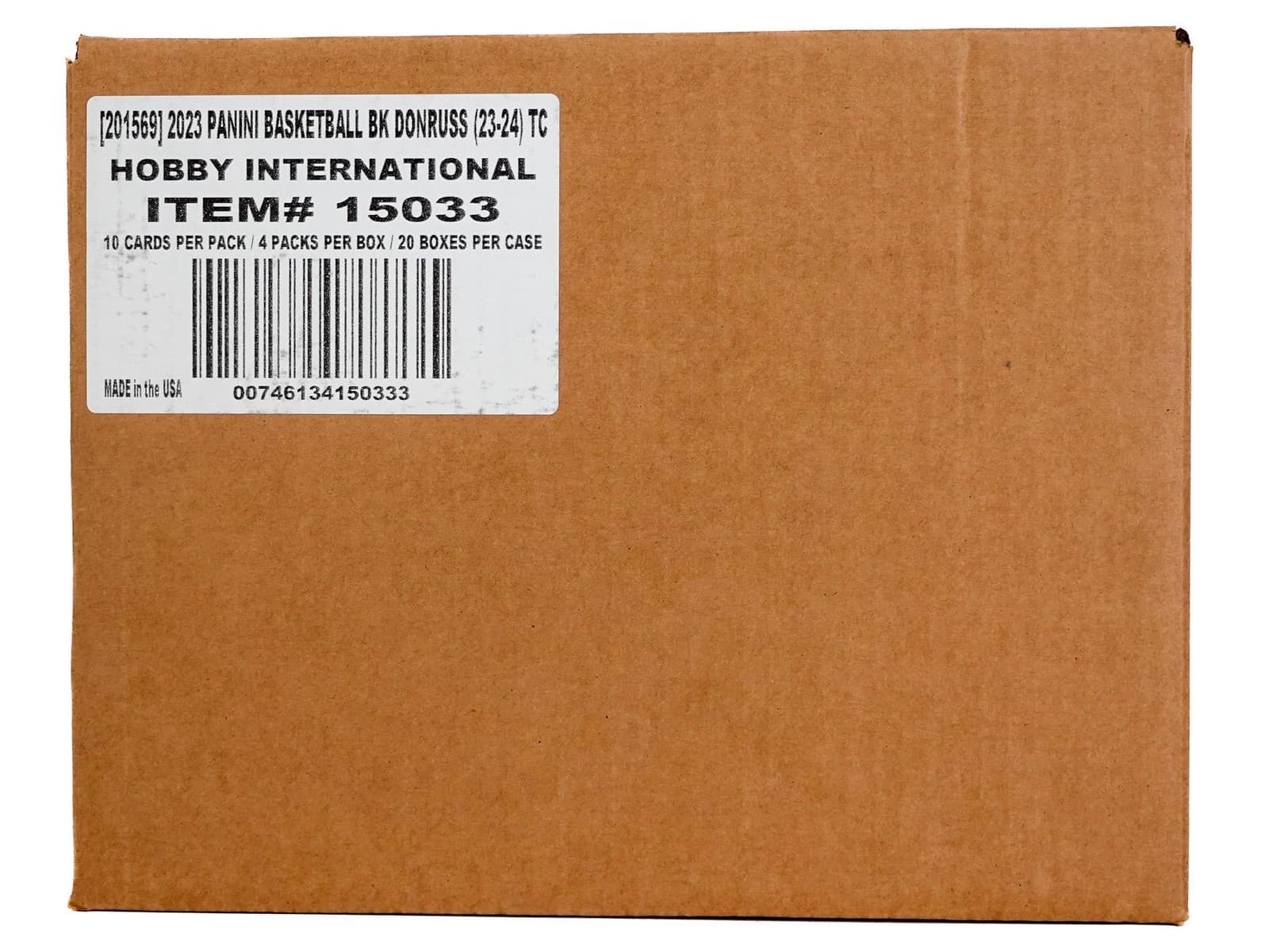 2023/24 PANINI DONRUSS BASKETBALL INTERNATIONAL HOBBY 20-BOX CASE