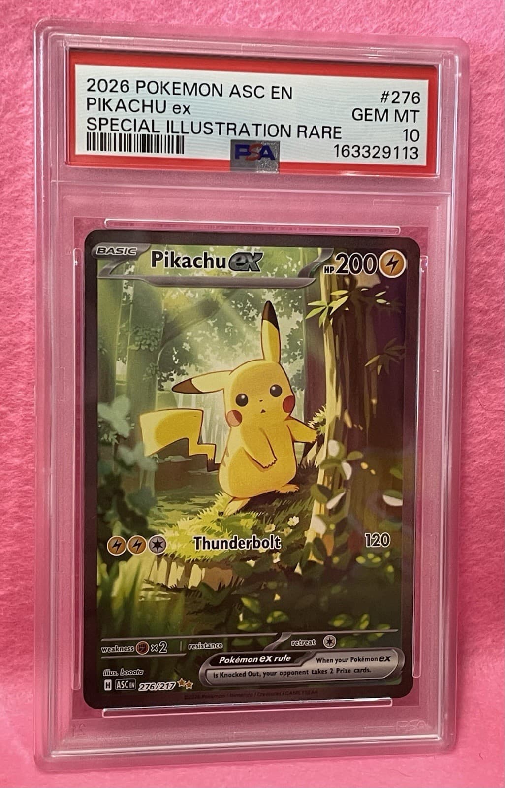✨2026 Pokemon ASC EN Special Illustration Rare #276 Pikachu ex PSA 10 GEM MINT✨