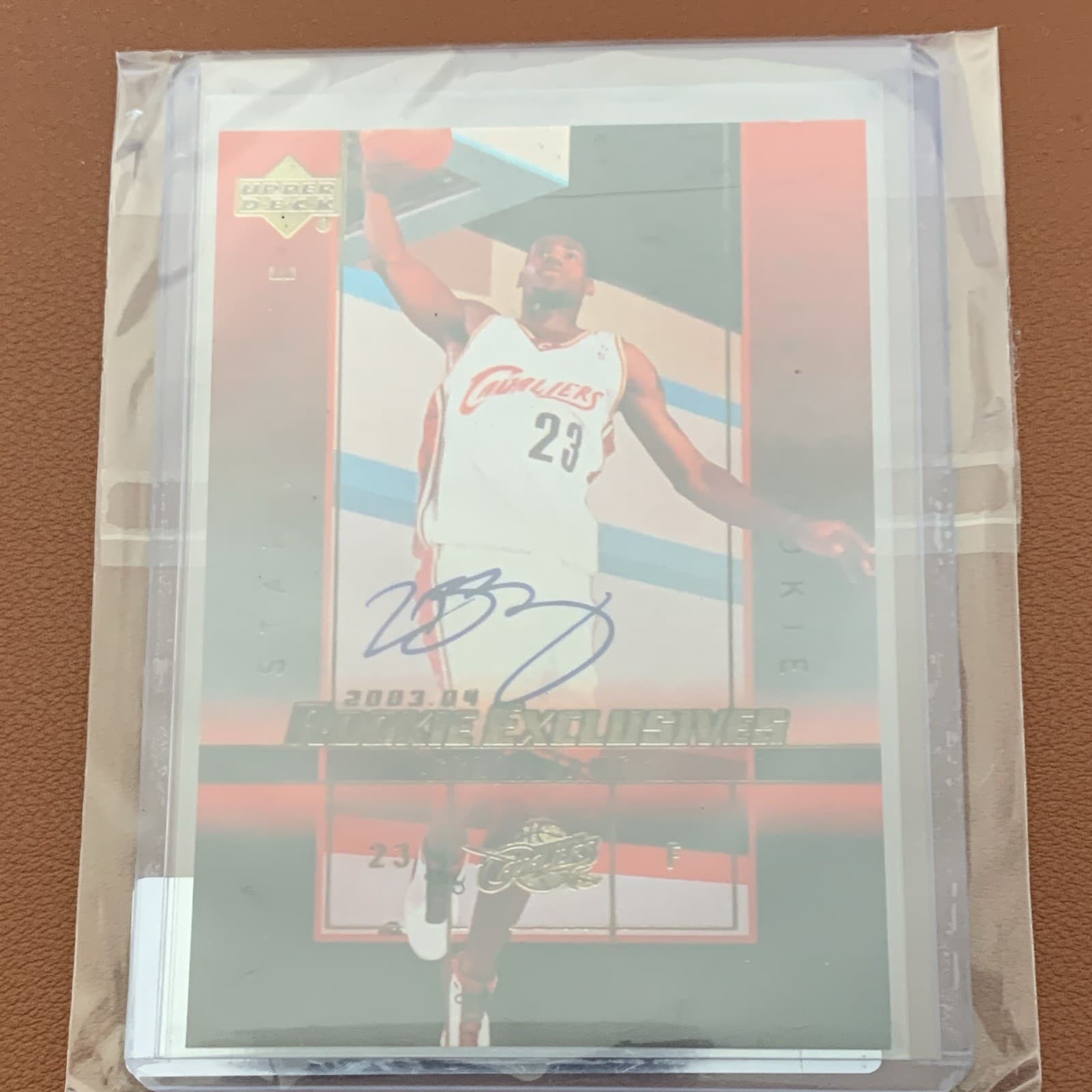 Upper Deck 2003-04 Rookie Exclusives LeBron James A1 Rookie Auto Cavaliers