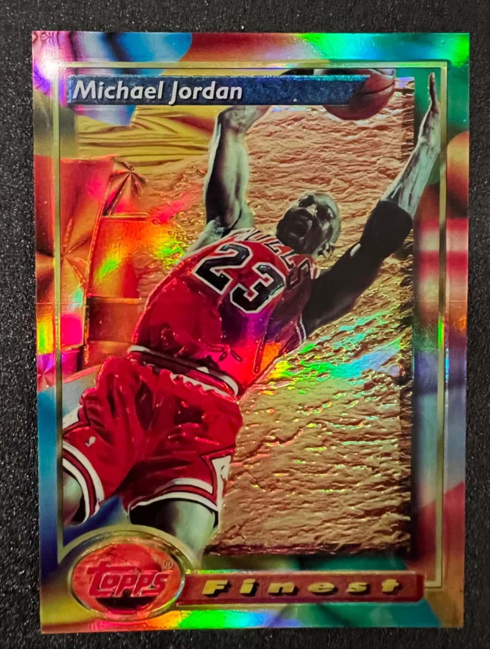 1993-94 Topps Finest #1 Michael Jordan Refractor Amazing Card