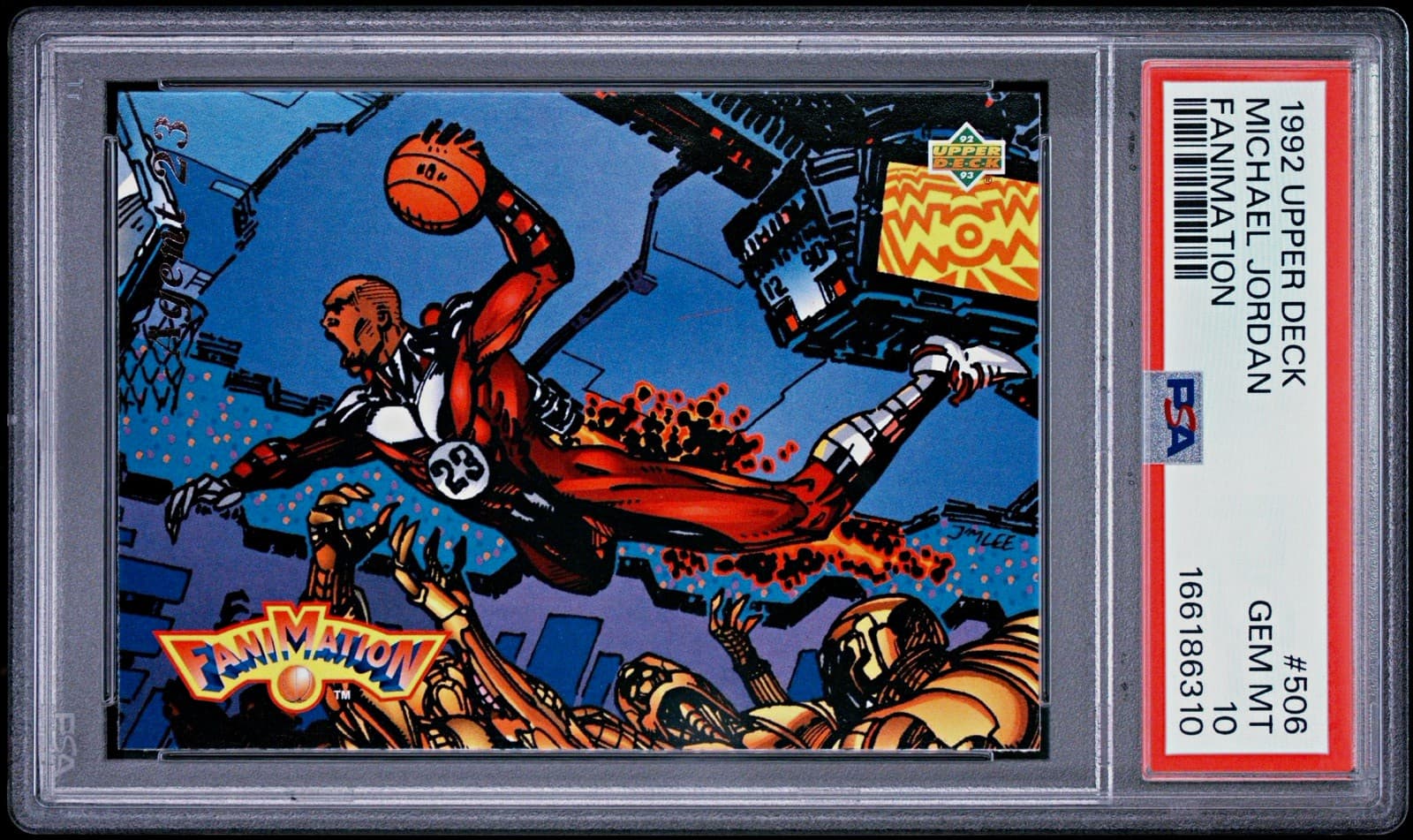 1992 Upper Deck MICHAEL JORDAN Fanimation #506 PSA 10 Chicago Bulls Basketball