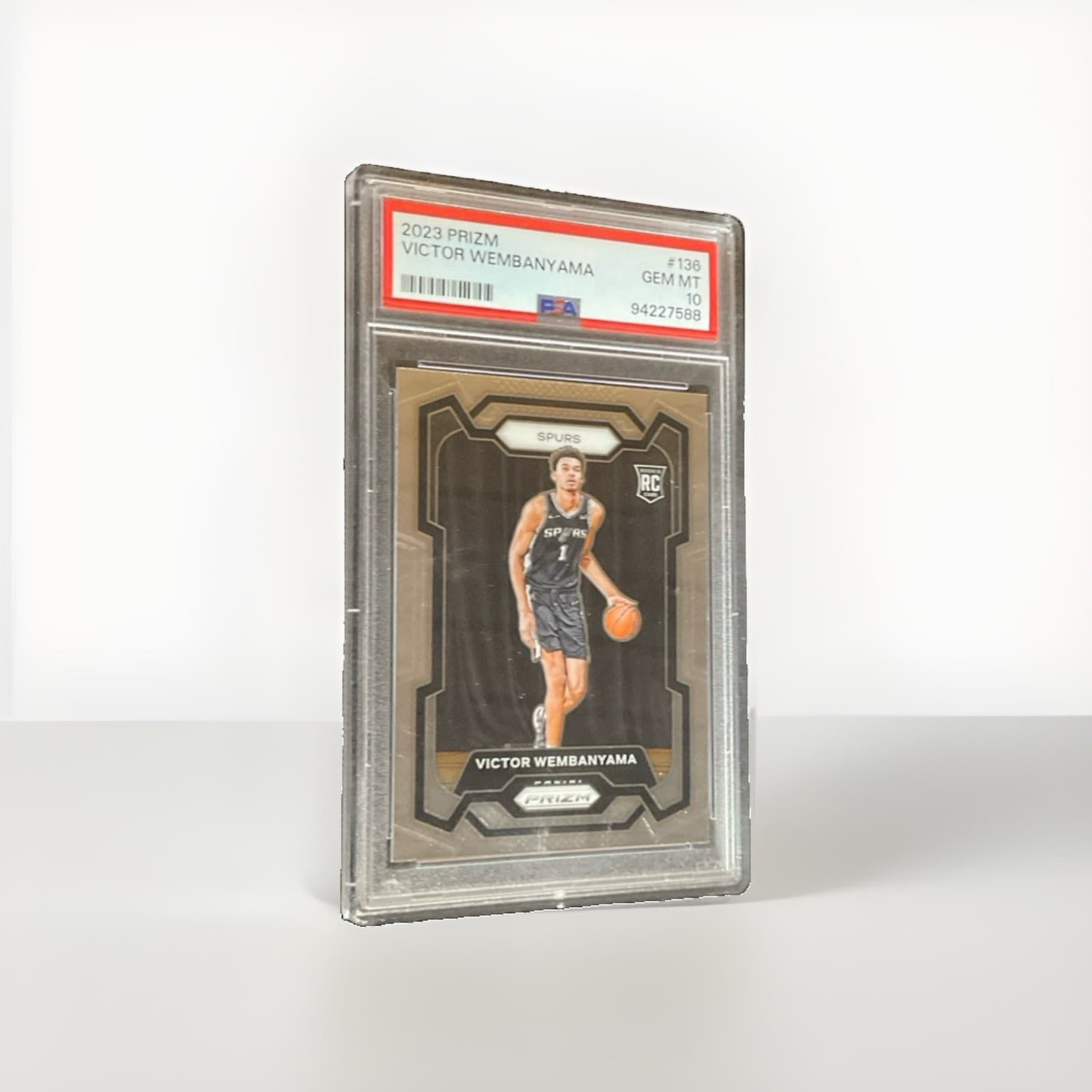 2023 Panini Prizm Victor Wembanyama #136 Rookie RC Graded PSA 10 Gem Mt
