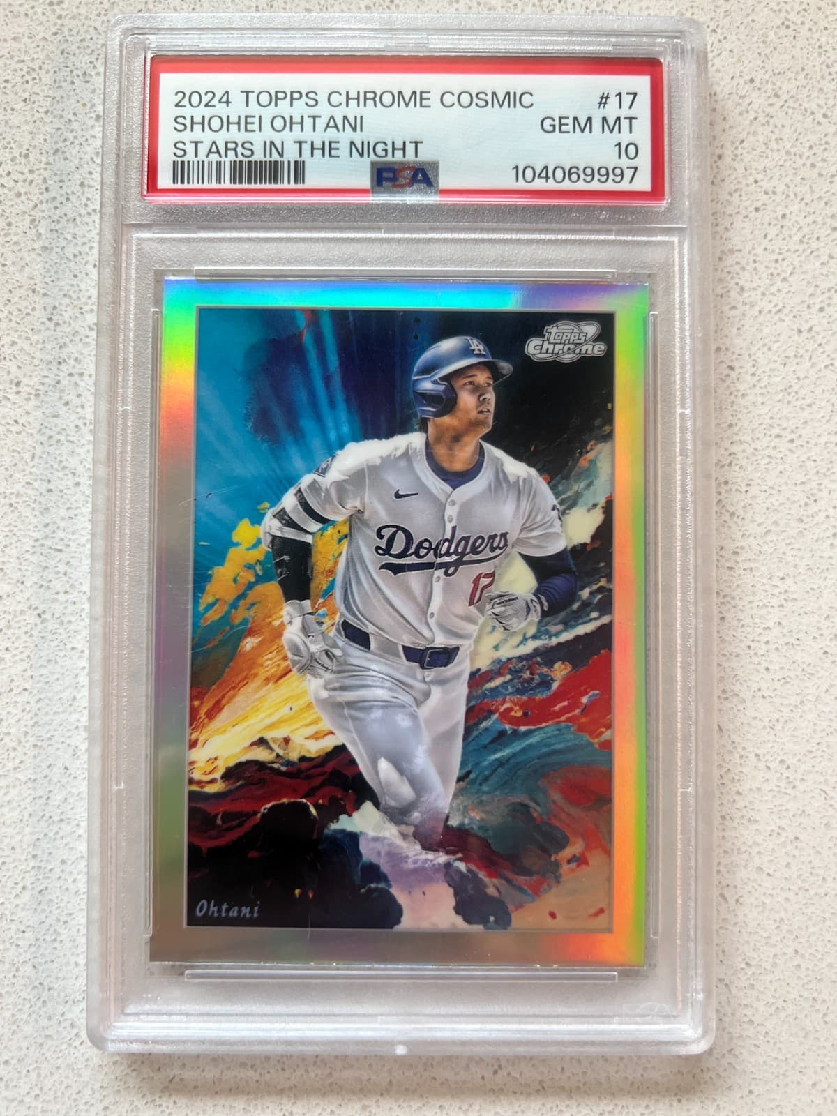 2024 Topps Cosmic Chrome #STN-17 Shohei Ohtani Stars In The Night PSA 10 GEM