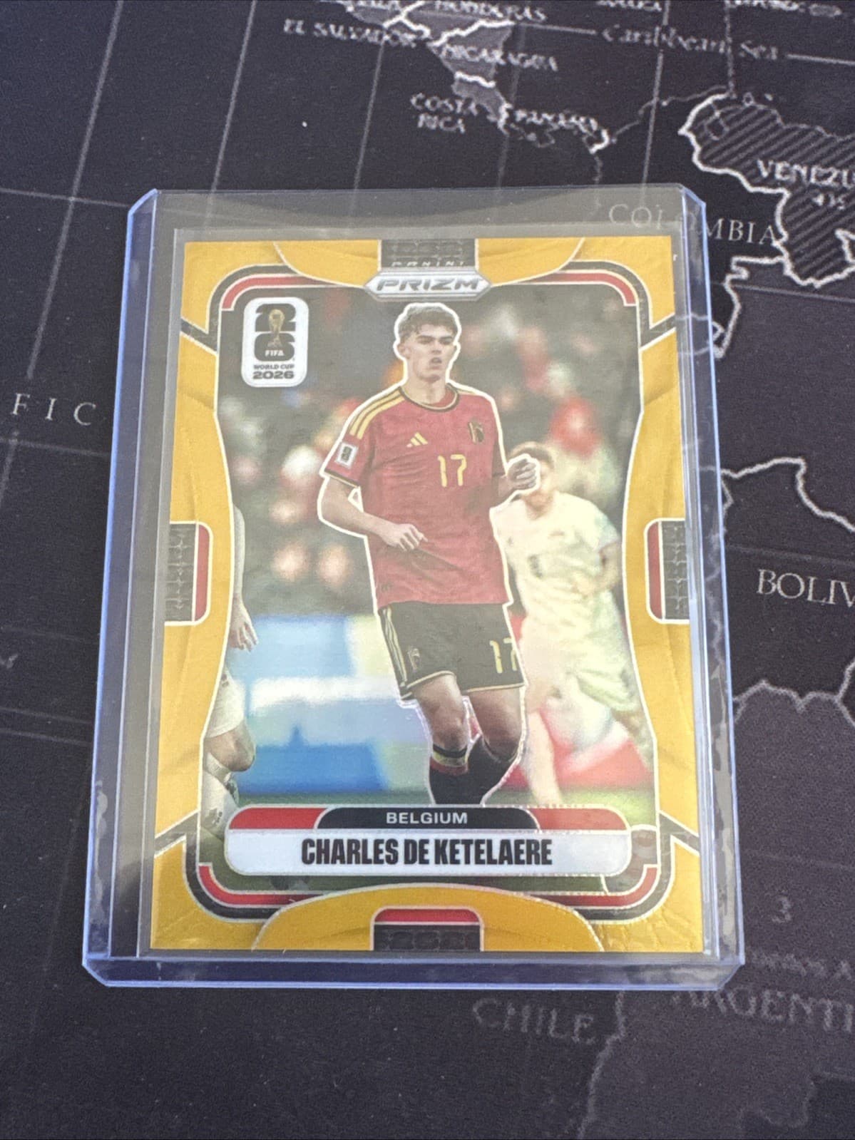 2026 Panini Prizm FIFA World Cup Belgium Charles De Ketelaere Gold /10