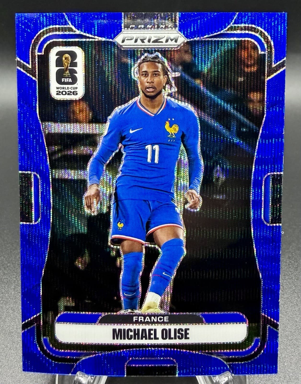 2026 Prizm World Cup MICHAEL OLISE Blue Wave Prizm #/55 Color Match FRANCE