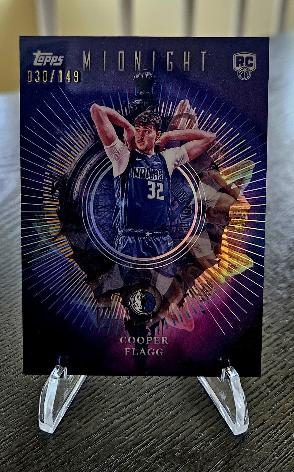 COOPER FLAGG 2025-26 TOPPS MIDNIGHT MOONFALL MORNING #/149 ROOKIE MAVERICKS