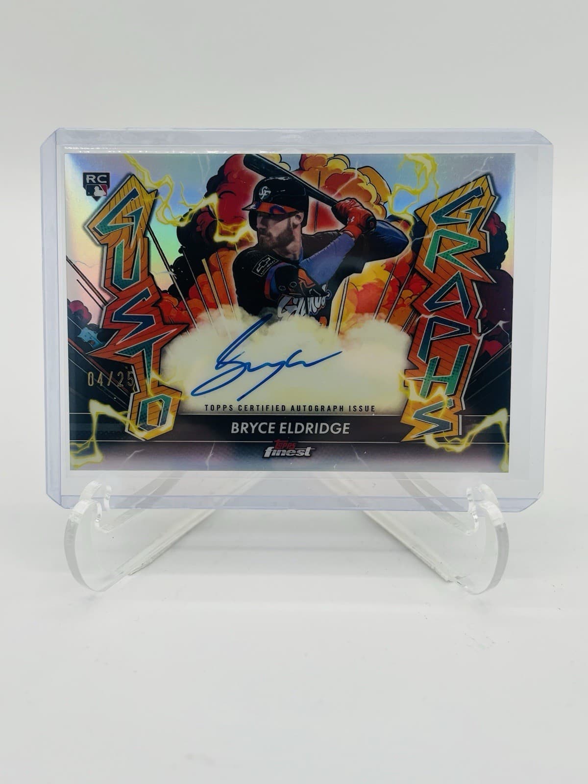 2026 Topps Finest Bryce Eldridge Gustograph Auto Autograph RC Rookie #/25 Giants