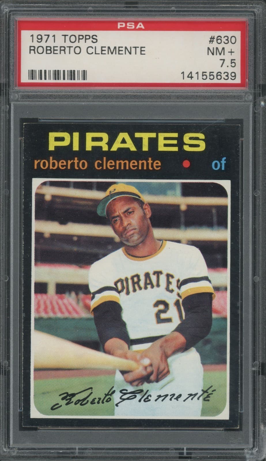 1971 Topps Roberto Clemente #630 Psa 7.5 Nm+