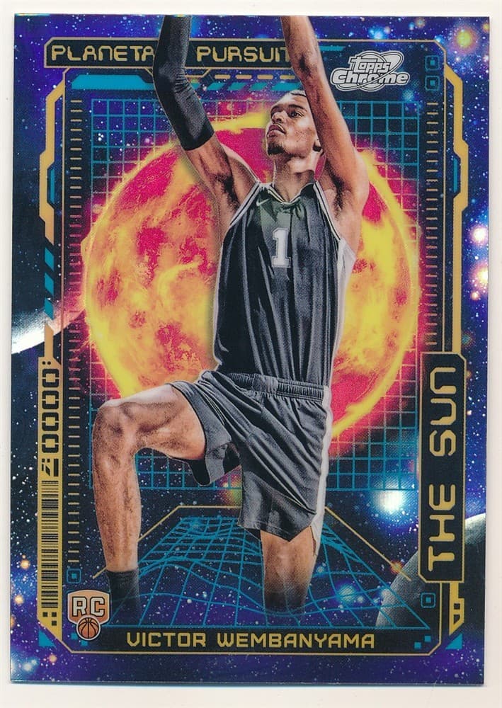 Victor Wembanyama 2023/24 Topps Cosmic Chrome Rc Planetary Pursuit Sun Spurs Sp