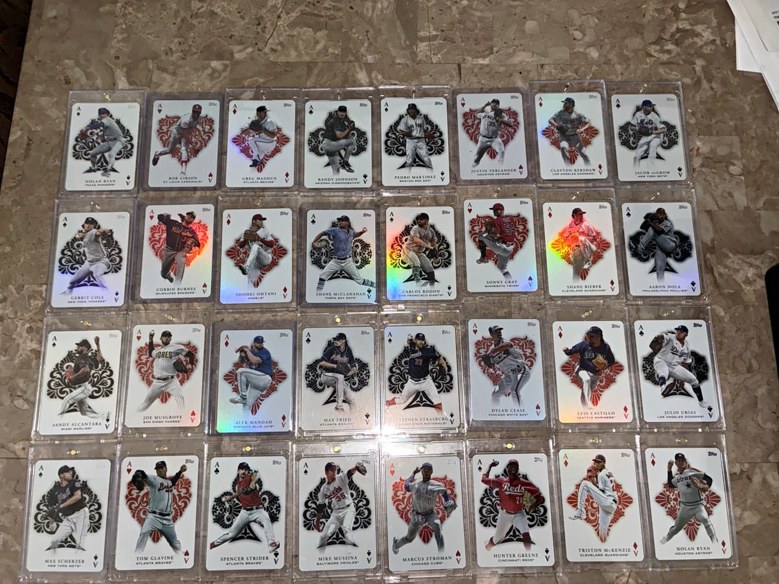Topps All aces complete set AA1-AA75 . Including 6 /299 .Shohei Ohtani Read DESC