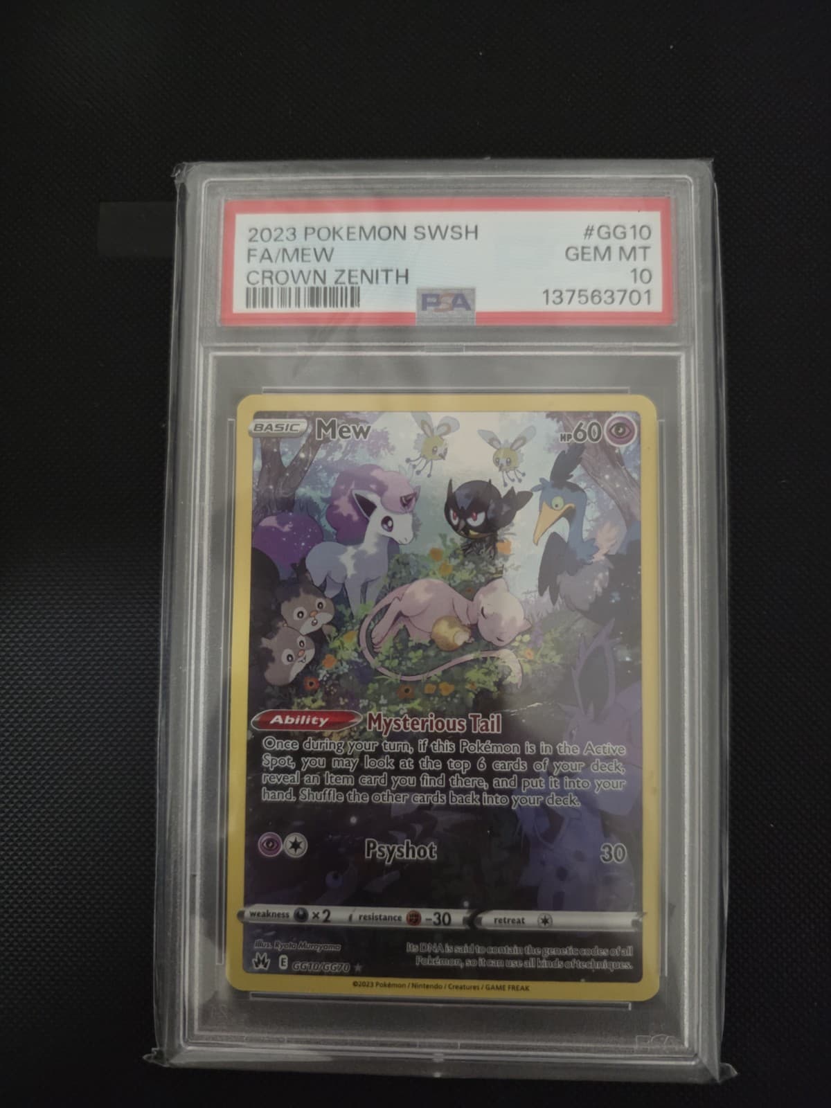 2023 Pokemon Crown Zenith Mew GG10/GG70 Galarian Gallery PSA 10 GEM MINT