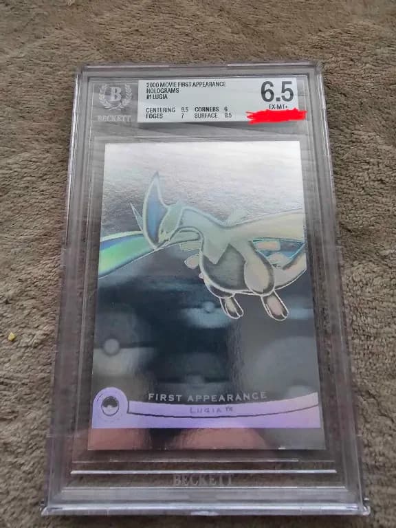 2000 Topps Pokemon the Movie 2000 First Appearance Foil #1 Lugia Bgs 6.5