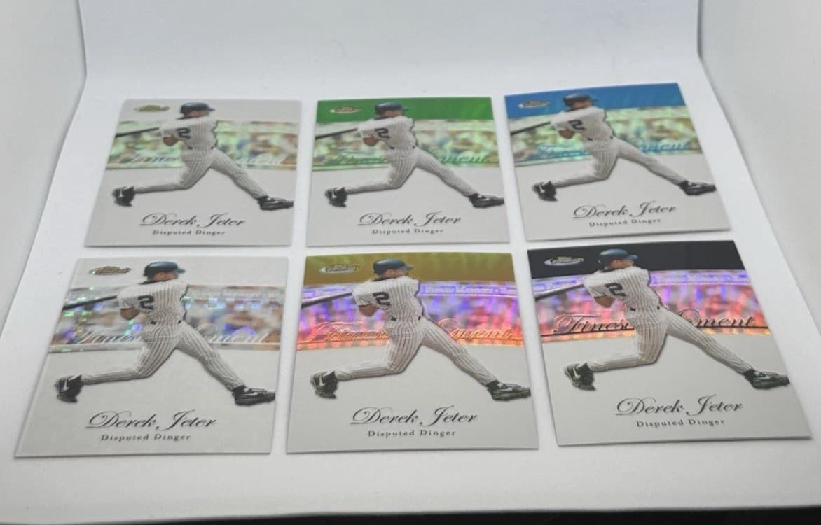 2007 Topps Finest Moments Derek Jeter #RFM-DJ 6 Card Lot /25 /50 /99 /199 /299