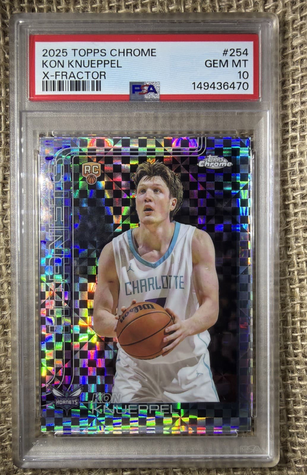 2025-26 Topps Chrome - Kon Knueppel #254 X-Fractor (RC)