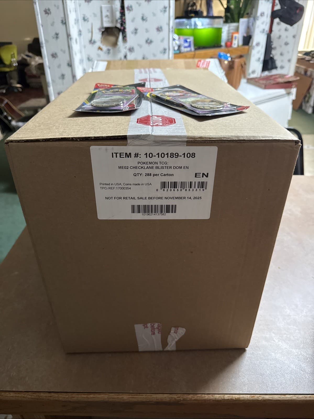 Pokemon Phantasmal Flames Master case Checklane Blisters 288 total packs