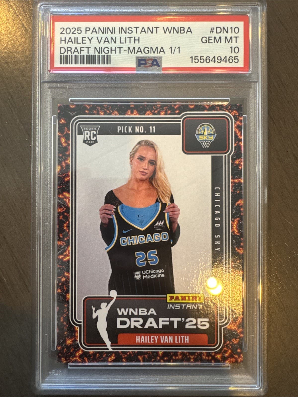 2025-26 Panini Instant WNBA - Draft Night Hailey Van Lith MAGMA 1/1