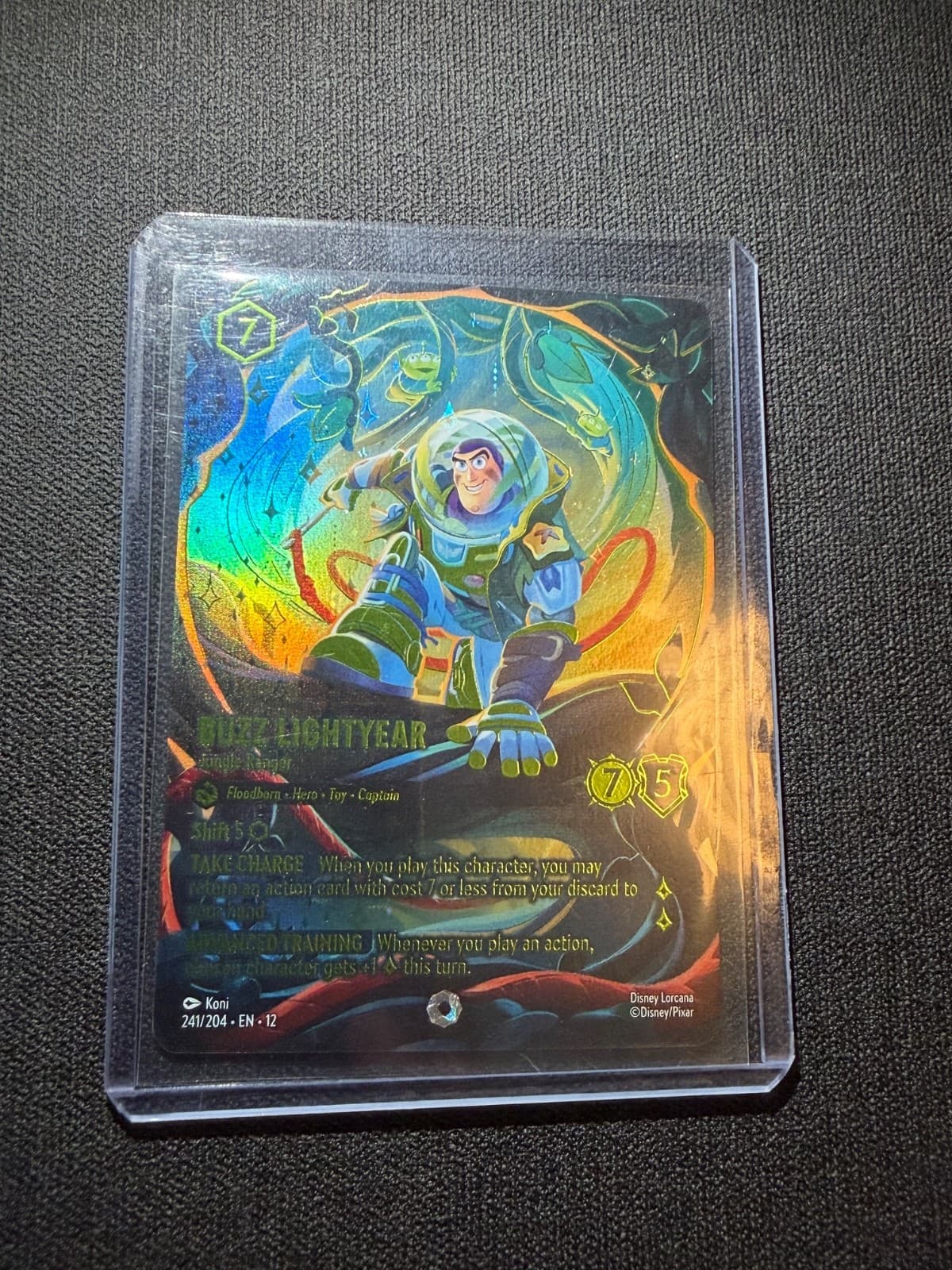 NM Disney Lorcana: Wilds Unknown Buzz Lightyear, Jungle Ranger, ICONIC 241/204