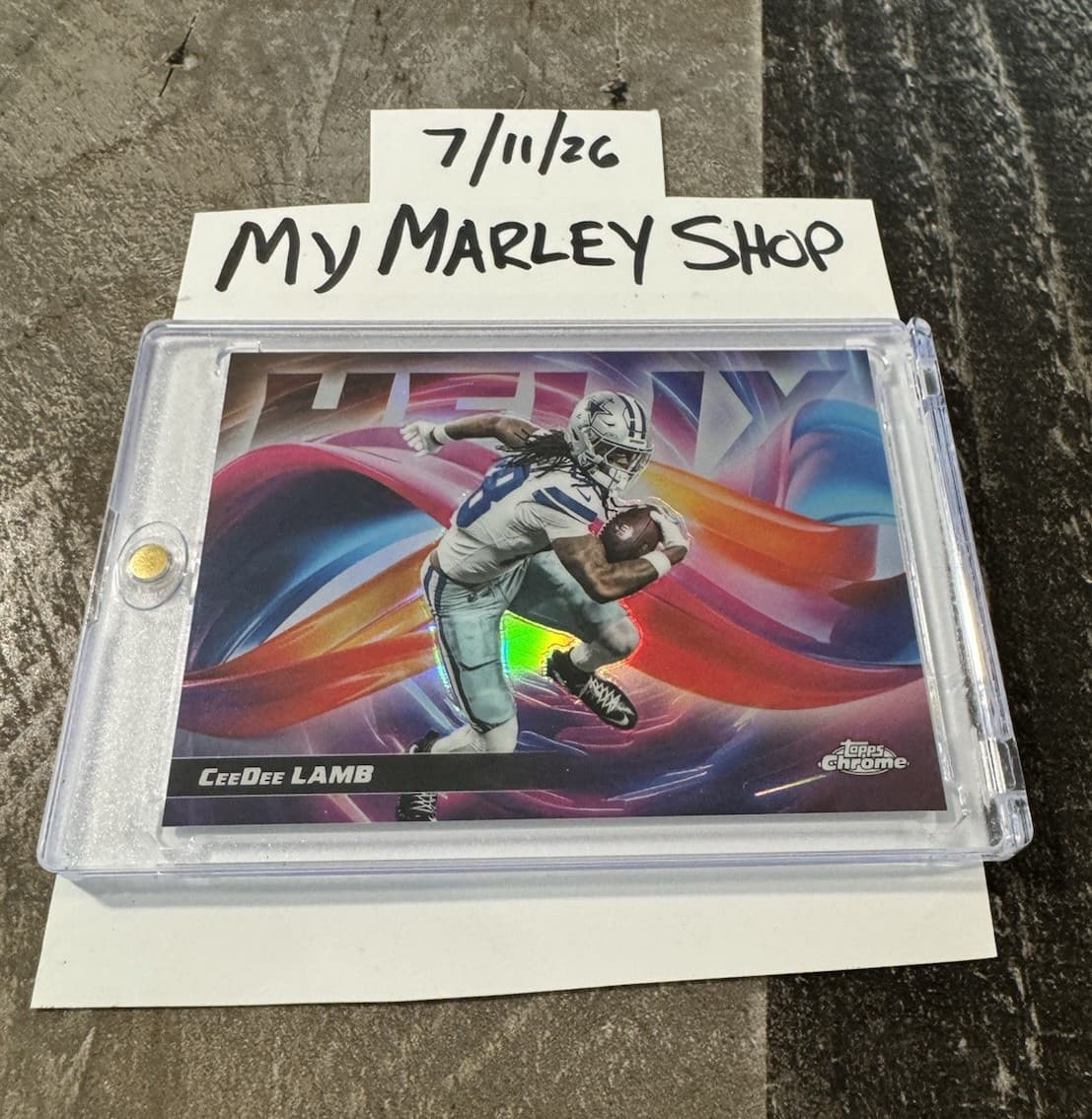 Topps 2025 Topps Chrome Helix Insert CeeDee Lamb HX-7 Dallas Cowboys NFL