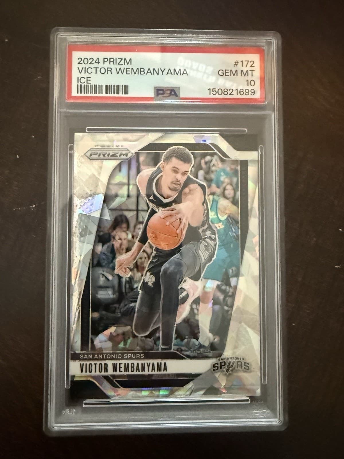 2024-25 Panini Prizm Victor Wembanyama #172 Ice Prizm Spurs PSA 10 🔥 LOW POP