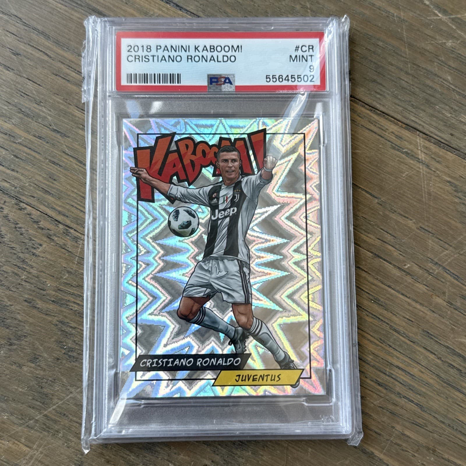 Cristiano Ronaldo 2018 Panini Kaboom Case Hit SSP PSA 9 Rare Juventus Portugal