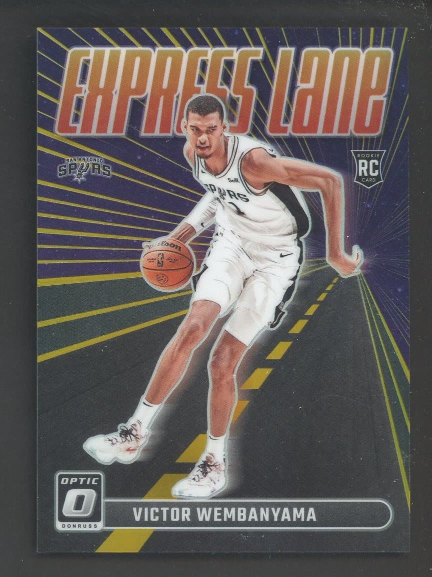 2023-24 Donruss Optic Express Lane Gold #8 Victor Wembanyama RC Rookie 4/10