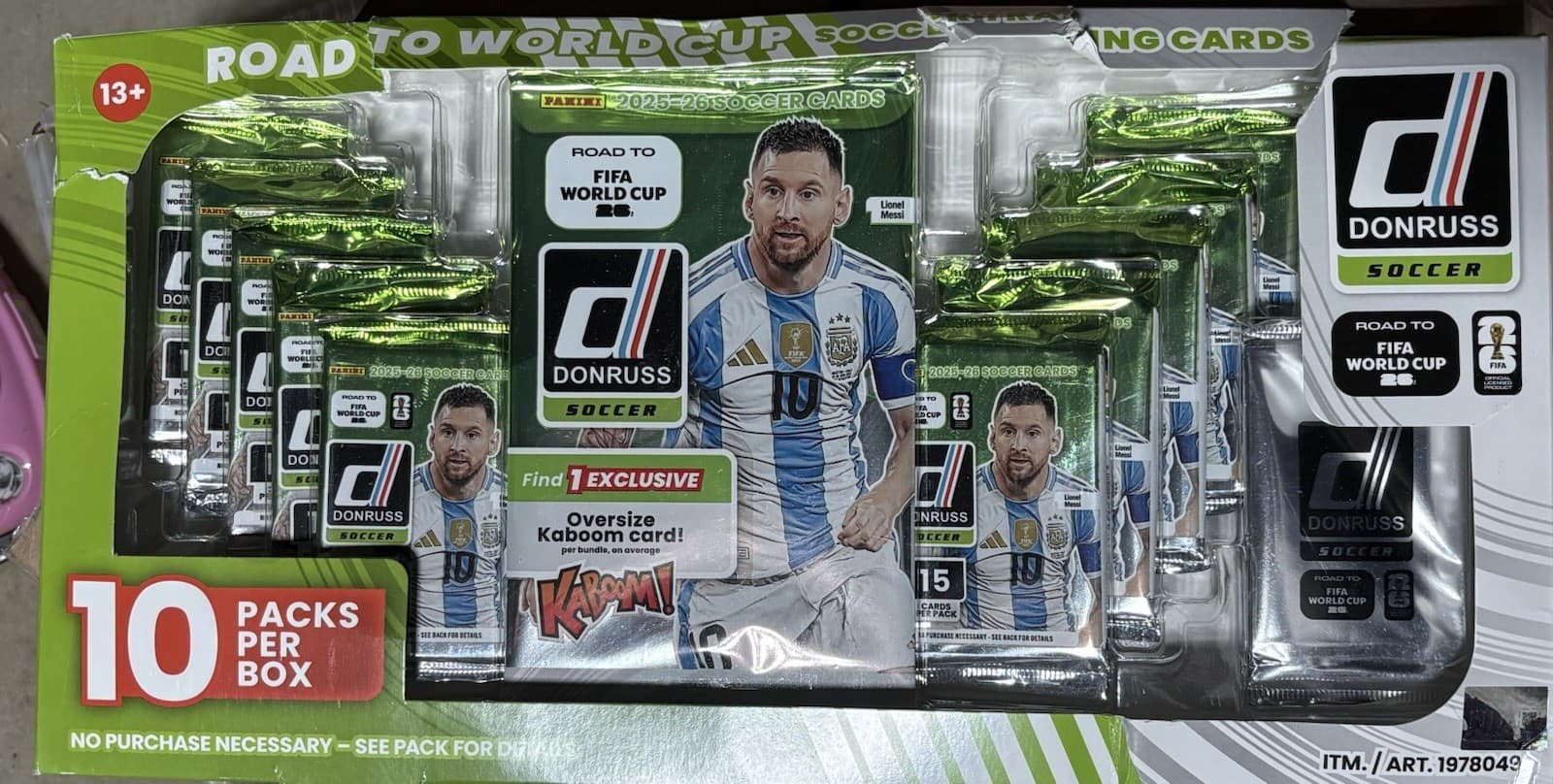 2025-26 Donruss Road FIFA World Cup Soccer 10 Pack Box + Jumbo Sealed Costco