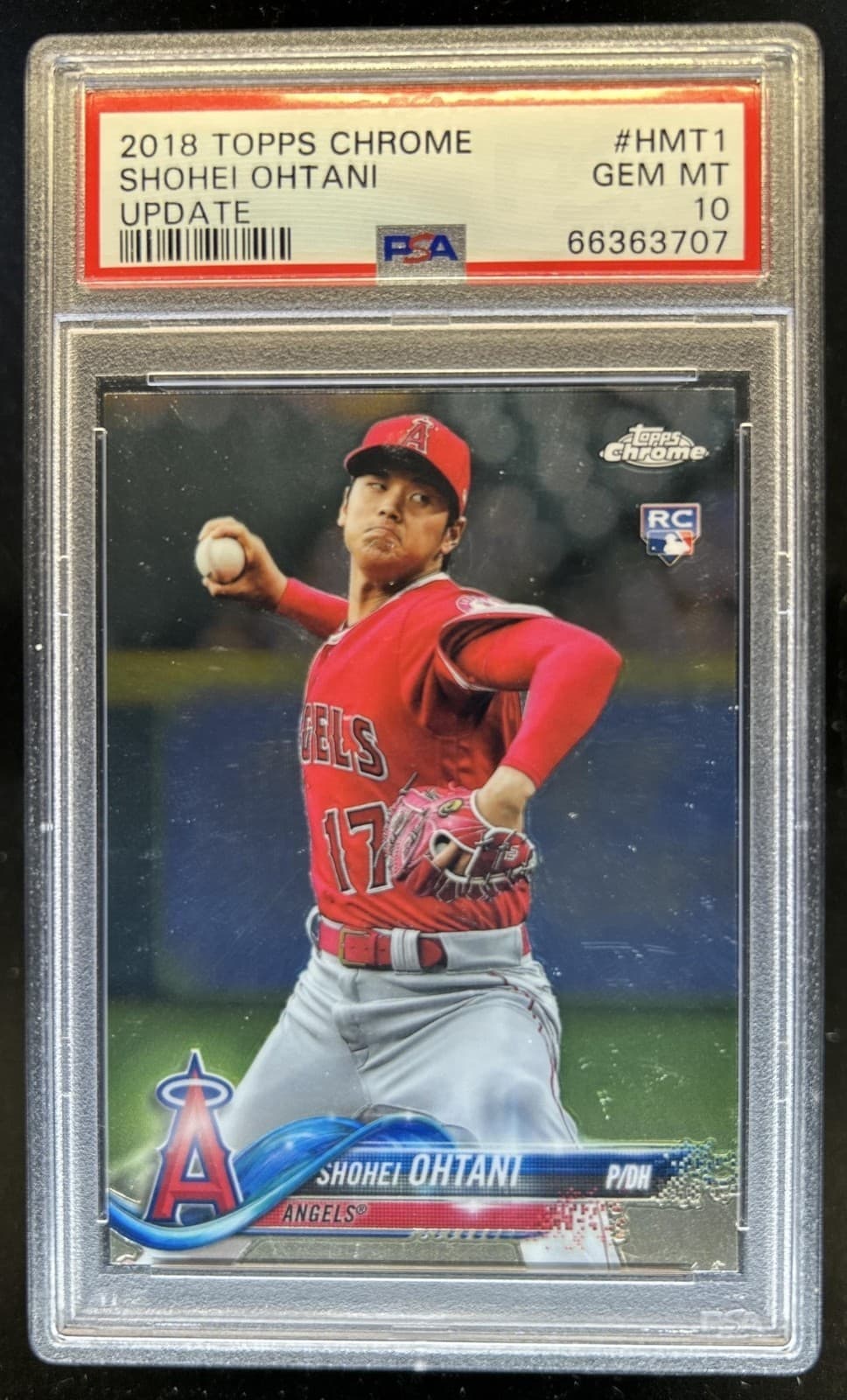 2018 Topps Chrome Update Shohei Ohtani RC Rookie #HMT1 Angels PSA 10 GEM MINT