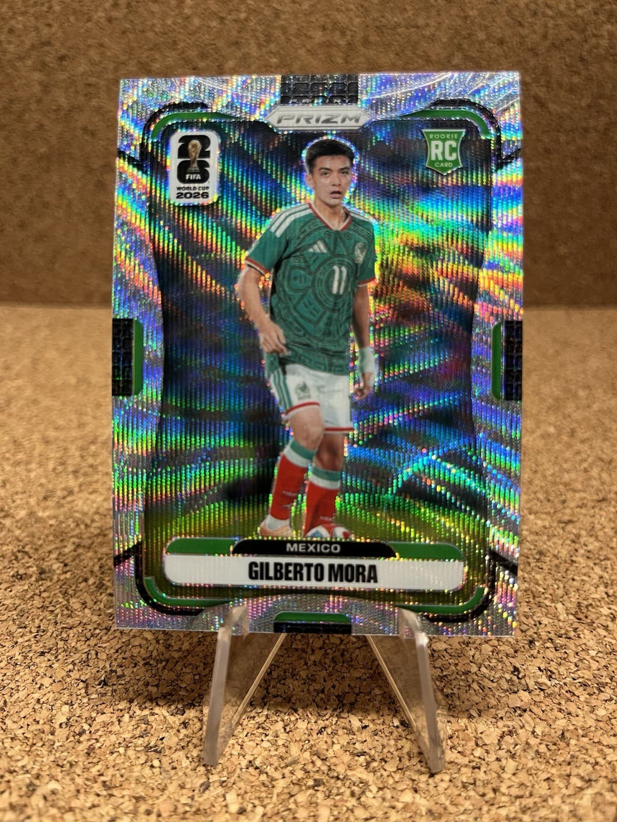 Gilberto Mora 2026 Panini Prizm FIFA World Cup RC Wave Prizm Rookie Mexico 🔥
