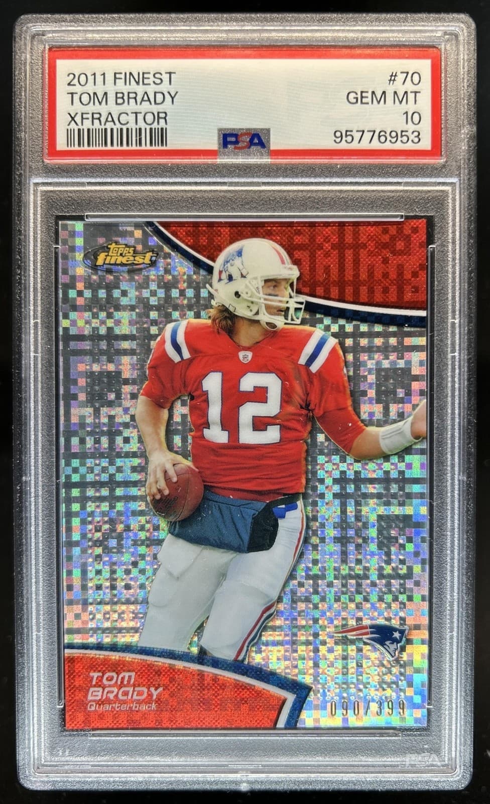2011 Topps Finest Tom Brady Xfractors #/399 Patriots PSA 10 GEM MINT