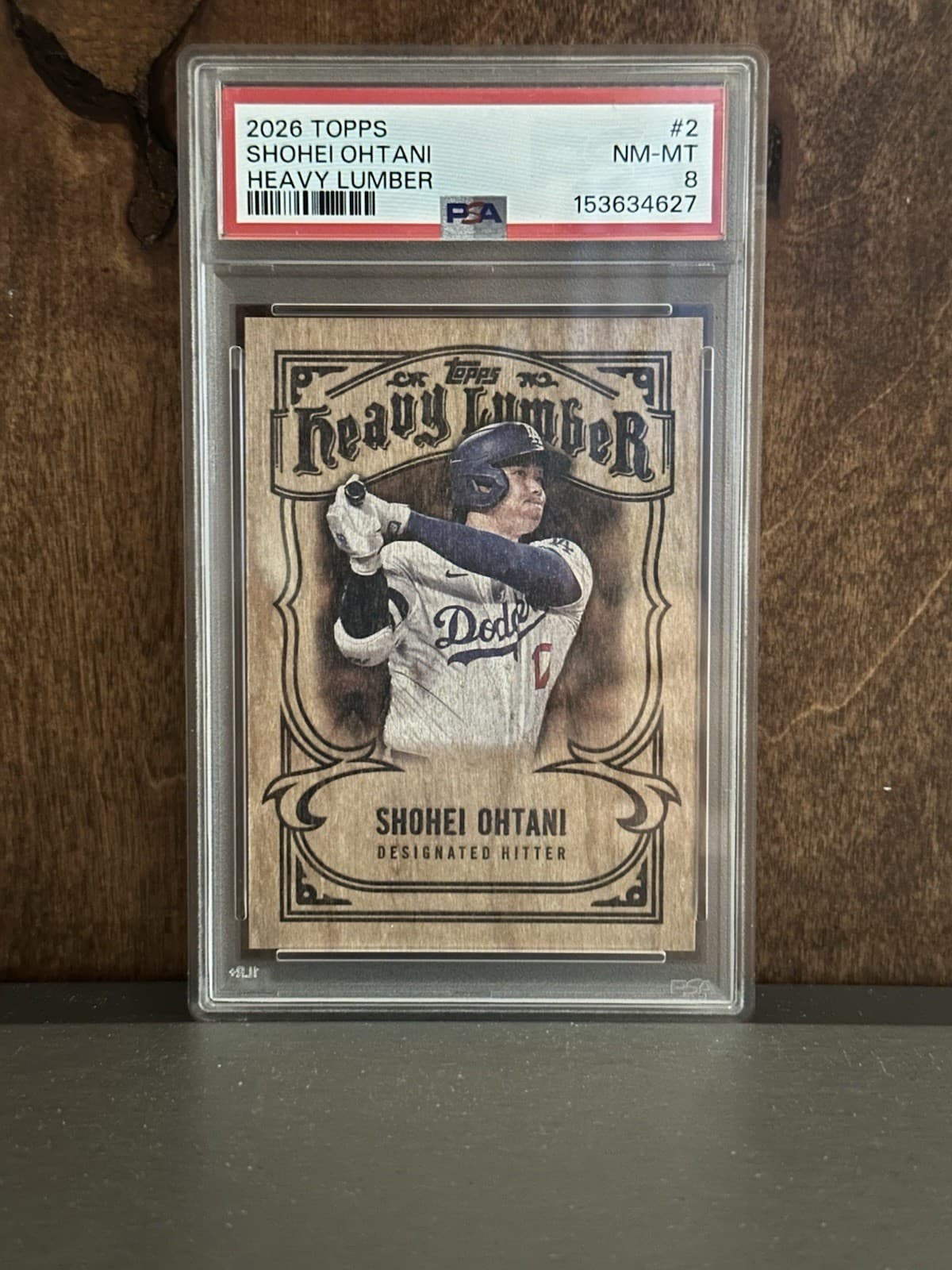Topps 2026 Series 1 Shohei Ohtani Dodgers Heavy Lumber HL-2 PSA 8