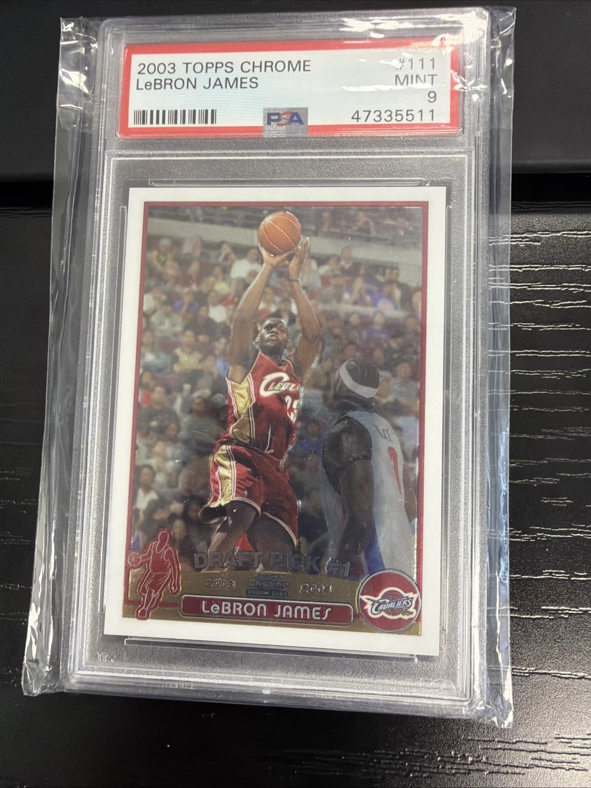 Lebron James Psa 9 Mint 2003-04 Topps Chrome Basketball #111 Rookie Card!