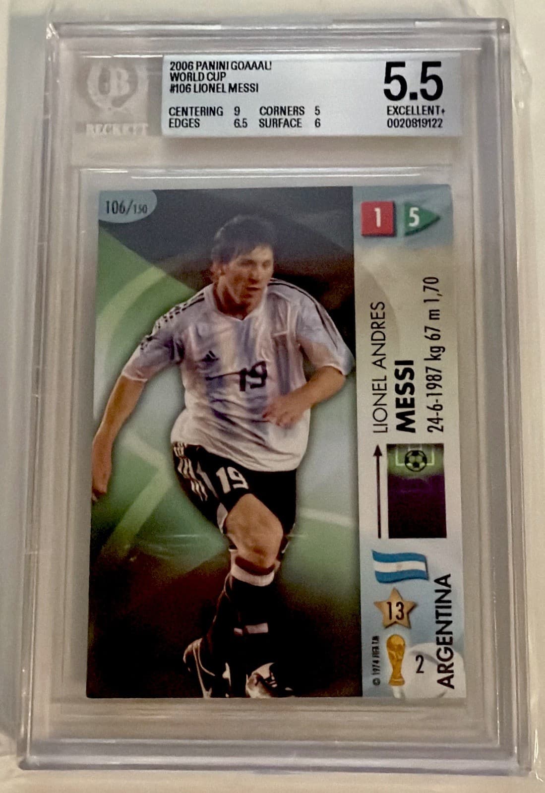 2006 Panini GOAAAL! World Cup - Lionel Messi #106 Made In Italy