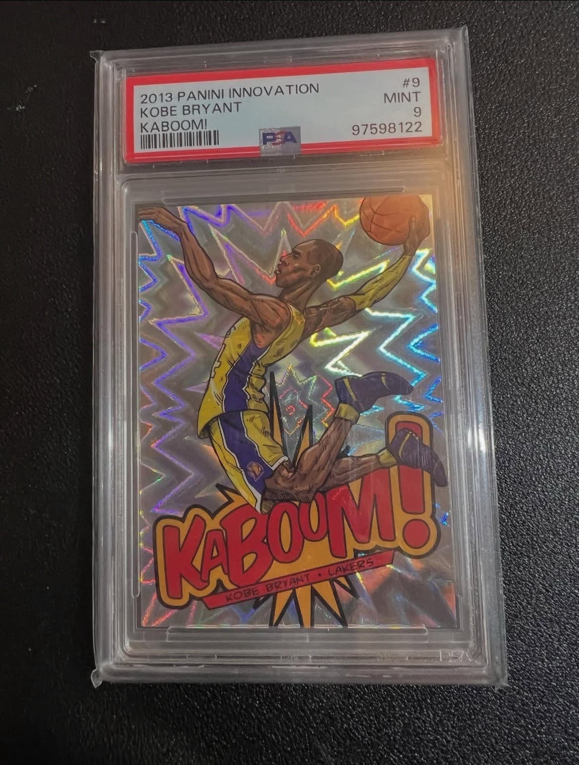 Panini 2013-14 Innovation Kaboom! #9 Kobe Bryant Lakers PSA 9 Insert
