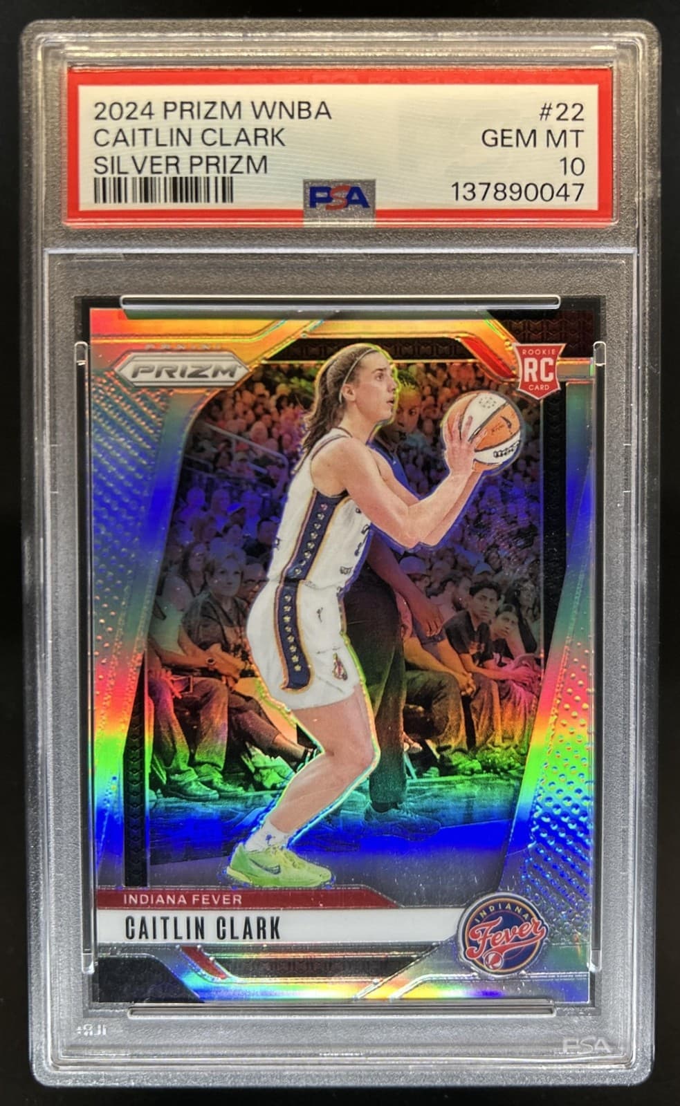 2024 Panini WNBA Prizm Caitlin Clark RC Silver Rookie #22 Fever PSA 10 GEM MINT