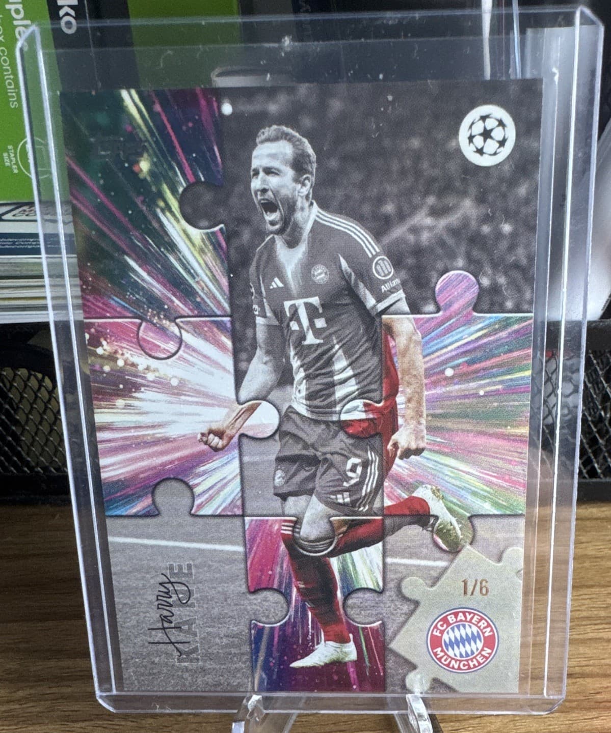 2025-26 Topps Flagship UEFA Bayern Harry Kane Jigsaw🔥 #1/6 🔥WORLD CUP HERO🔥