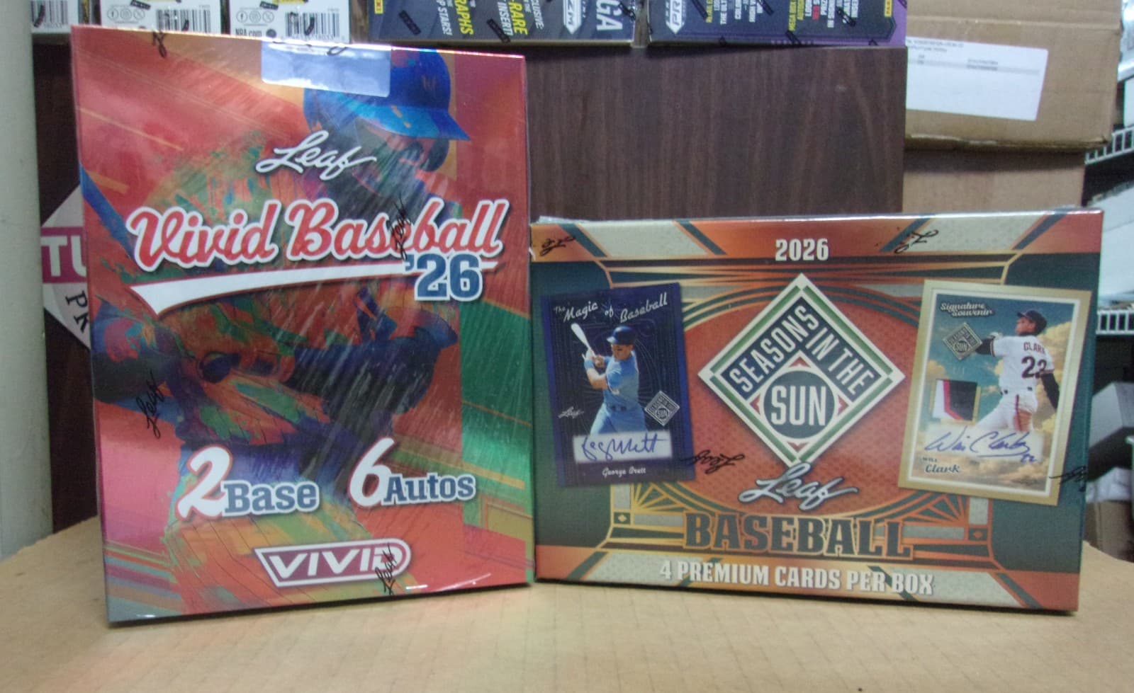 2026 Leaf Seasons in the Sun + Vivid Baseball Hobby Boxes