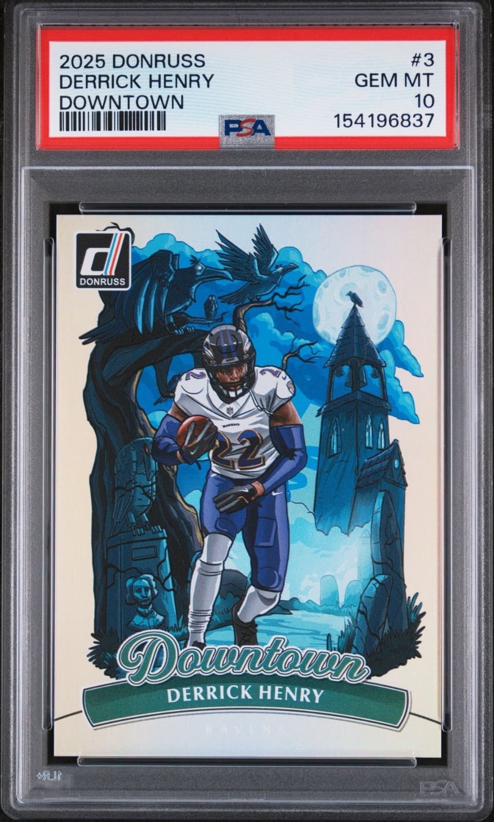 PSA 10 2025 Panini Donruss Optic Derrick Henry Downtown #3