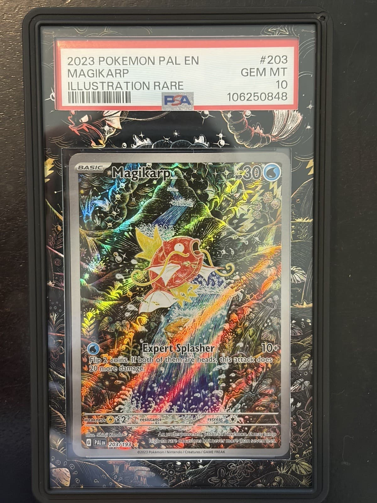 2023 Pokemon PAL EN Illustration Rare #203 Magikarp PSA 10 GEM MINT