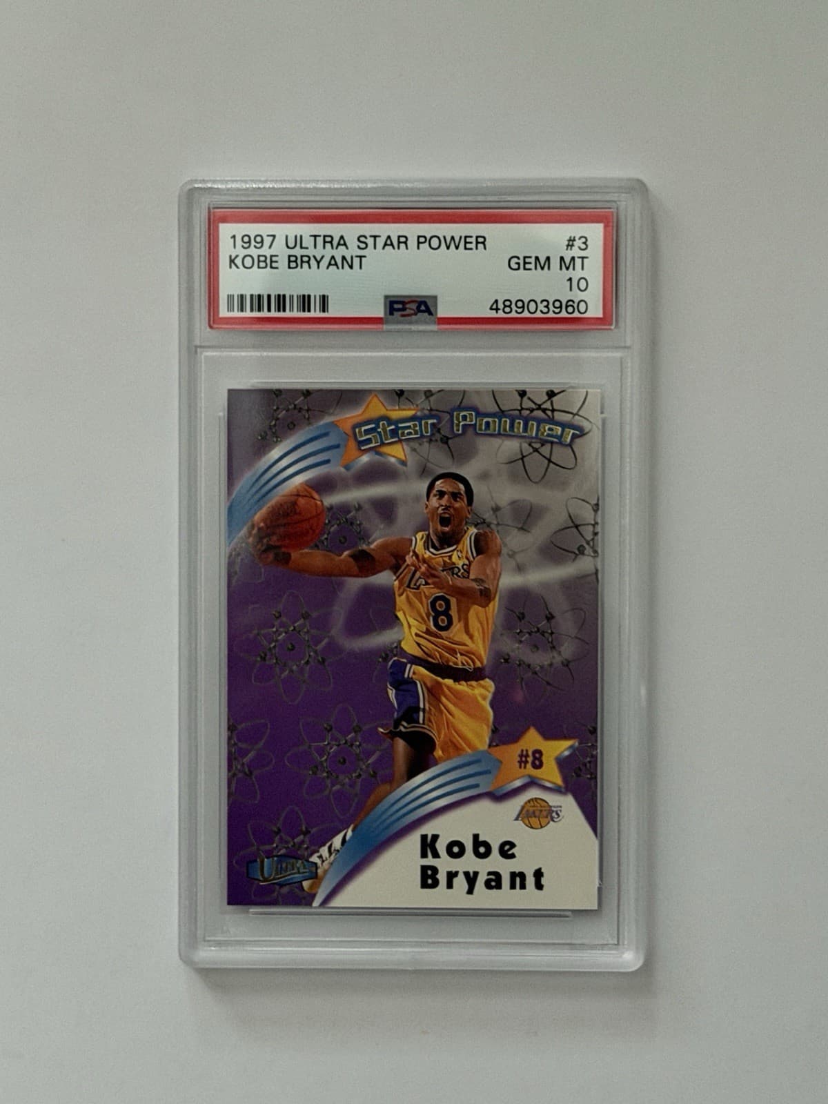 Fleer 1997-98 Ultra Star Power Kobe Bryant #3 SP Insert PSA 10