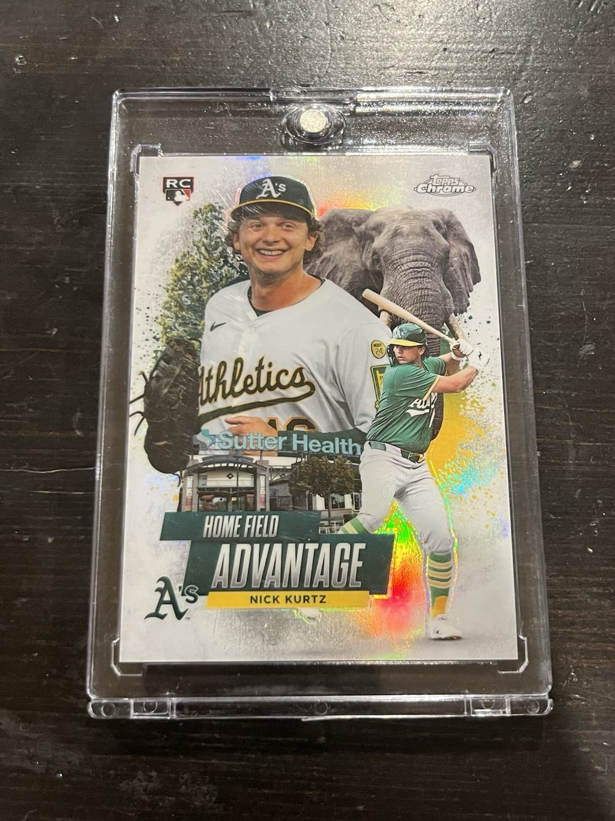 2025 Topps Chrome Update Nick Kurtz Home Field Advantage RC SSP Case Hit