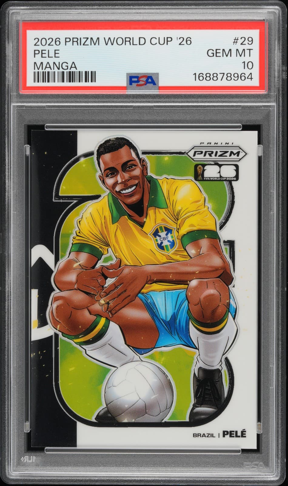 2026 Panini Prizm Fifa World Cup 2026 Manga #29 Pele Psa 10