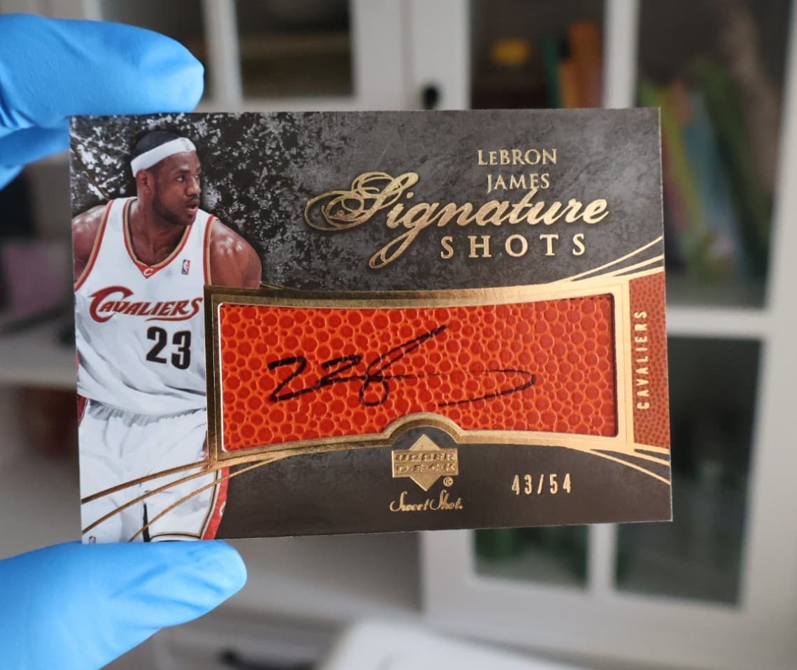 2007 Upper Deck Sweet Shot LeBron James 43/54 Signature Shots Cavaliers RARE