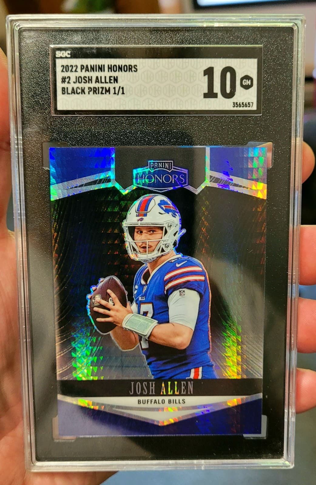 2022 Panini Honors Josh Allen 1/1 Black Prizm SGC 10 GEM MINT 🔥 ONE OF ONE 🔥