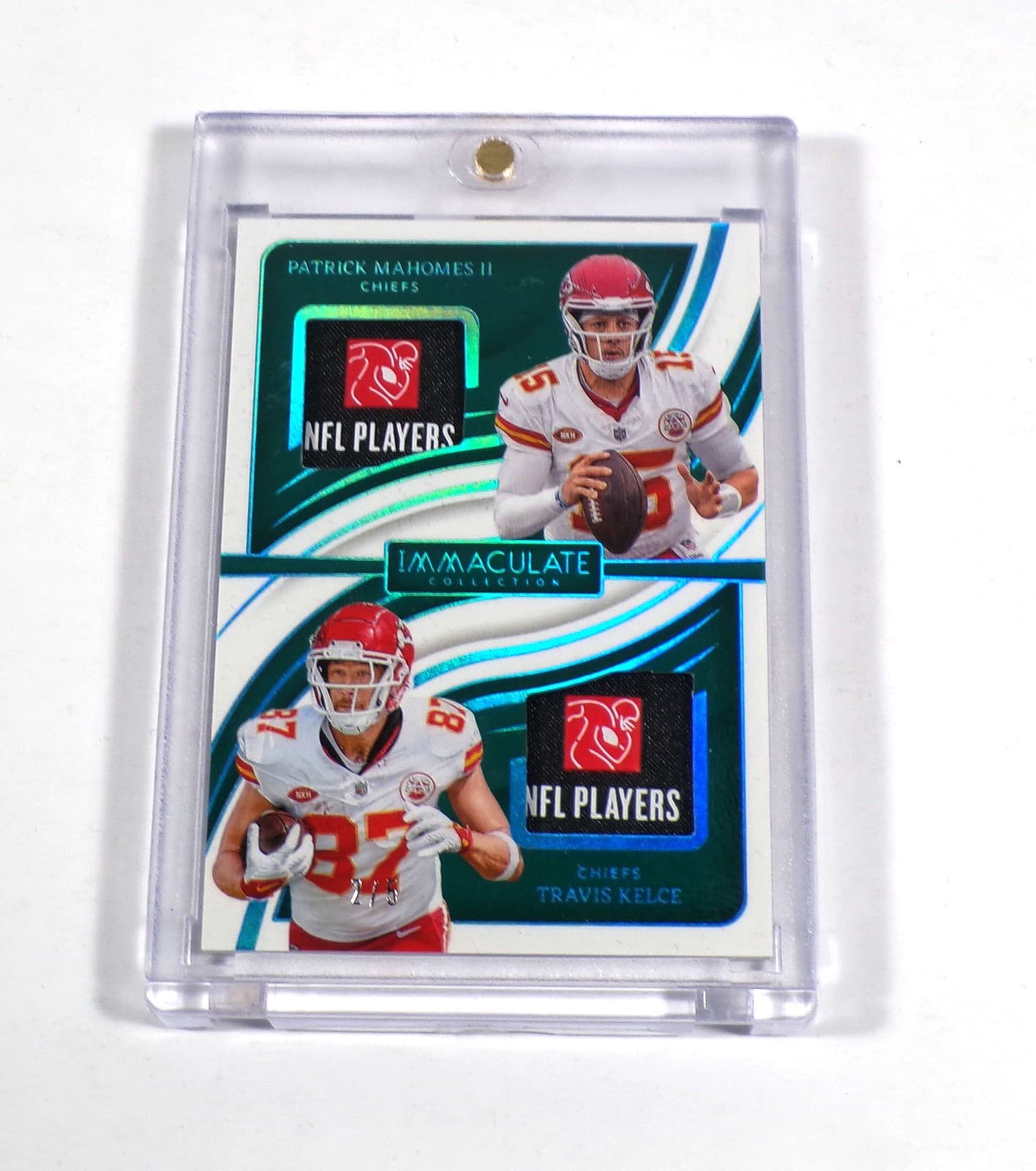 2024 Panini Immaculate Patrick Mahomes II / Travis Kelce Dual Patch Prime /5