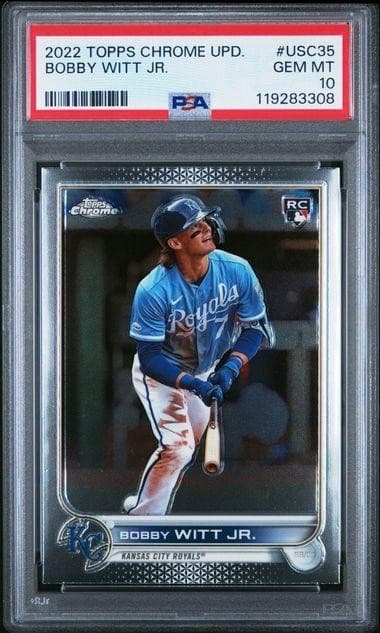 2022 Topps Chrome Update Bobby Witt Jr. Rookie #USC35 PSA 10