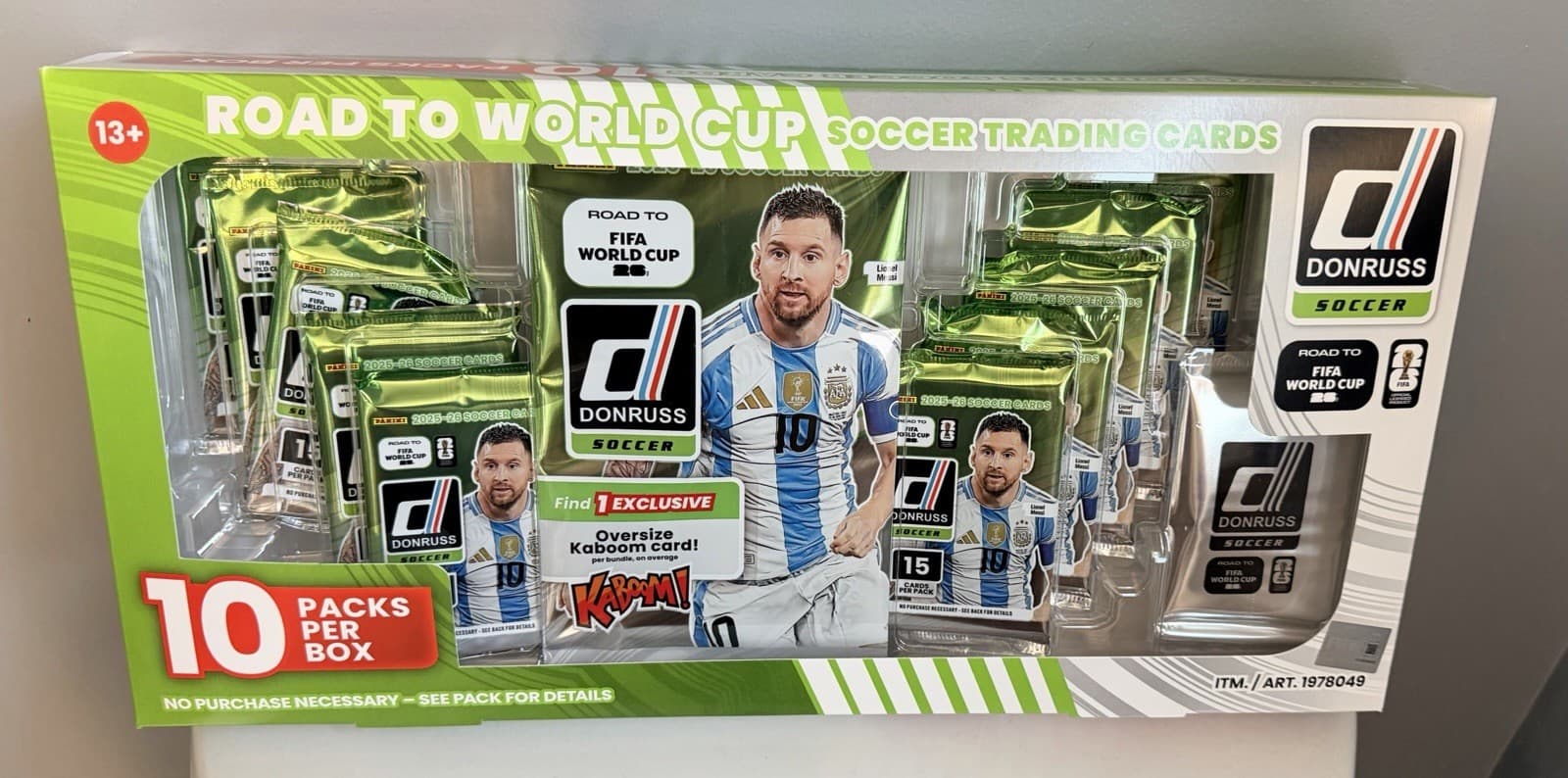 2025-26 Donruss Road FIFA World Cup Soccer 10 Pack Box Sealed Costco Exclusive
