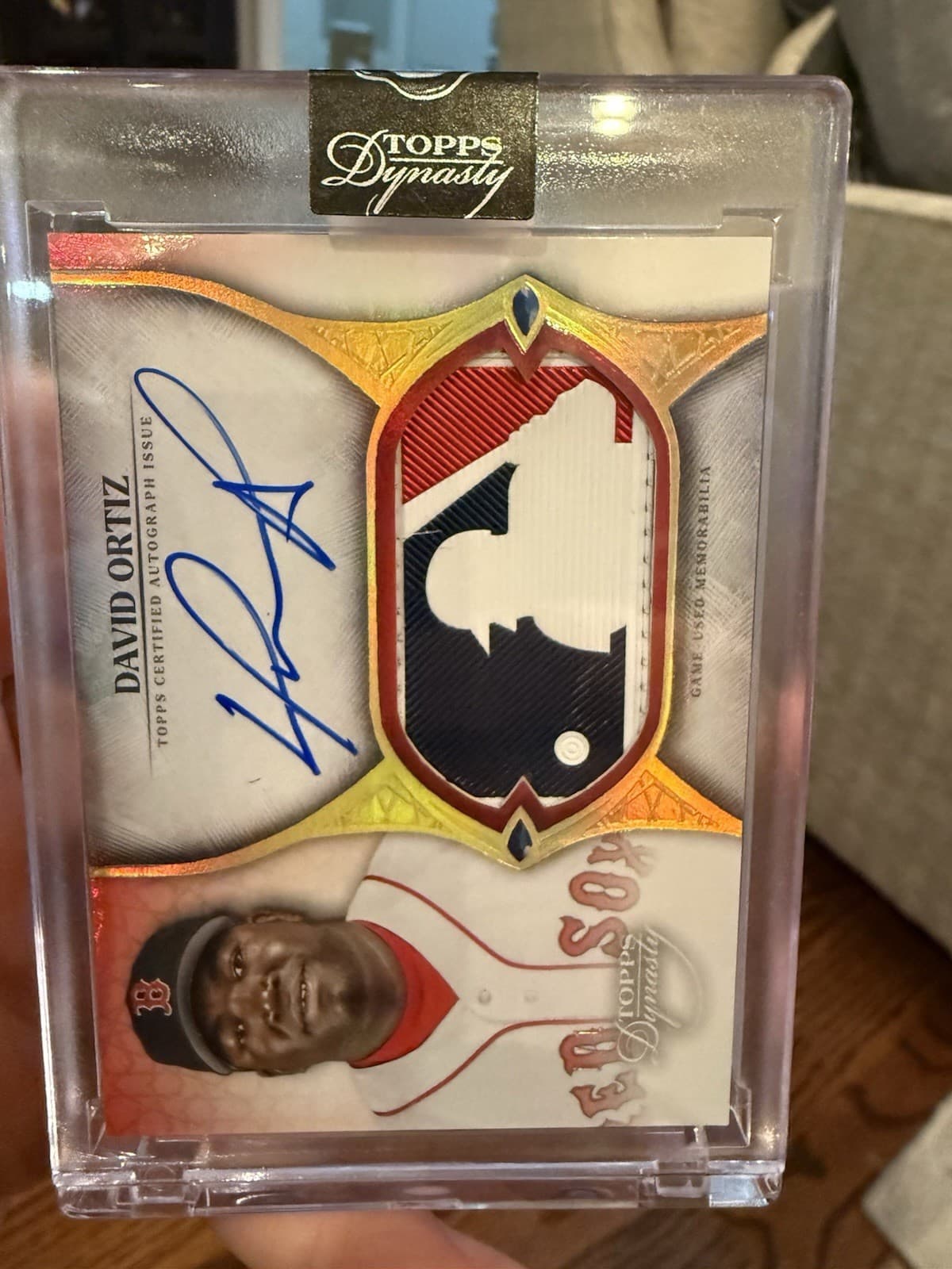 2025 Topps Dynasty David Ortiz Logoman Patch #1/1. Superfractor!